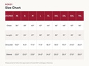 RCK01 Size Chart
