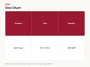 BT01 Size Chart