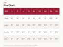 J06 Size Chart