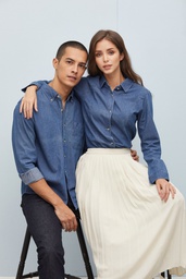 D02 - Denim Shirt Men Short Sleeve