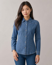 D03 - Denim Shirt Women Long Sleeve
