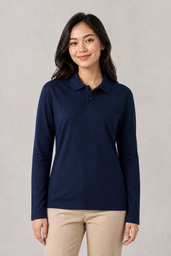 MH03 - Regular Polo Microfiber Hybrid Cotton Long Sleeve